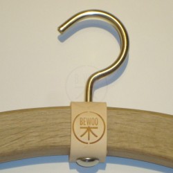 Kleiderbügel - Smile (vertikal) in Eiche, Logo
