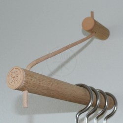 Coat Hanger in core leather I Danish design for your hallway