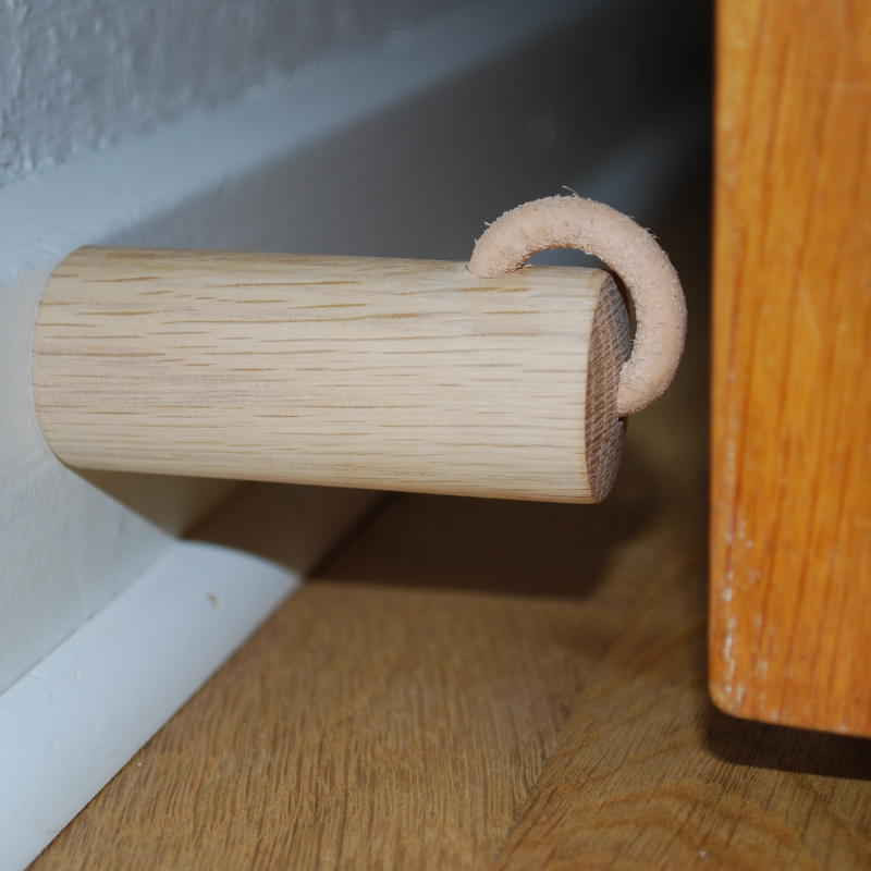 solid Oak, Doorstop vertical mounted