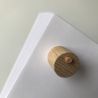 Whiteboard magnet, Neodymium wrapped in wood and leather